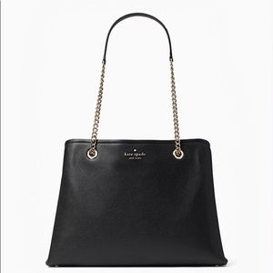 ♠️Kate Spade Jordyn Large Chain Handle Tote Black